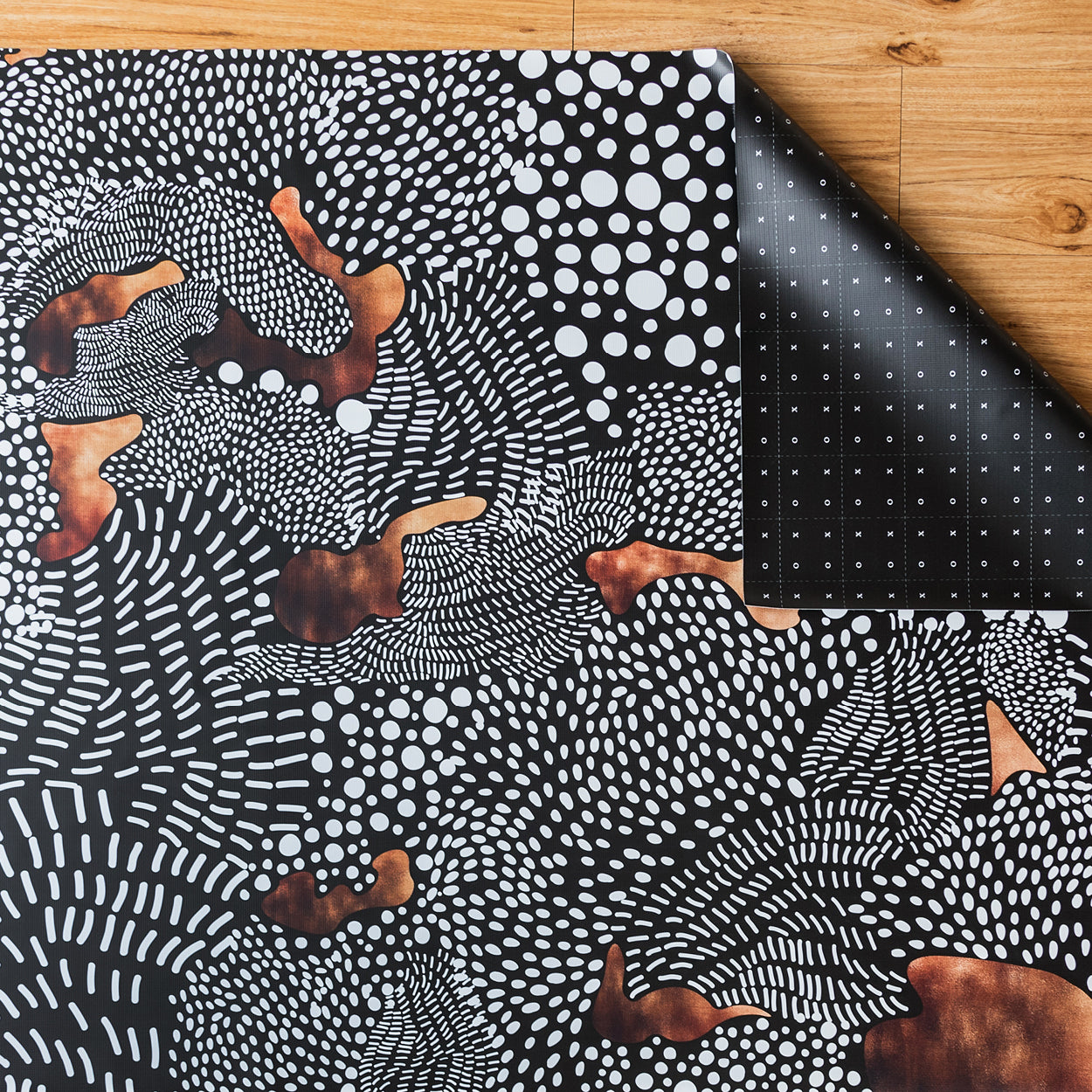 MESS MAT - Black, White & Copper