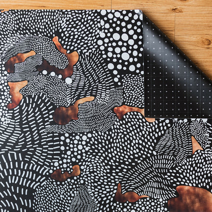 MESS MAT - Black, White & Copper